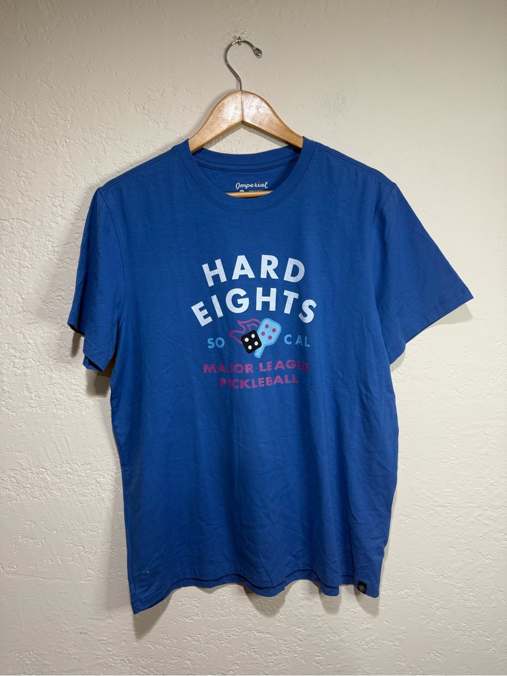 Imperial Major League Pickleball Hard Eights SoCal Graphic Tee Blue Size Large